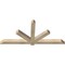 Ekena Millwork Kennewick Rough Sawn Timber Gable Bracket, Douglas Fir, 72"W x 33"H x 4"D x 4"F, 11/12 Pitch GBW072X33X0404KEN00RDF - alternate 5